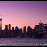 Toronto večerní panorama